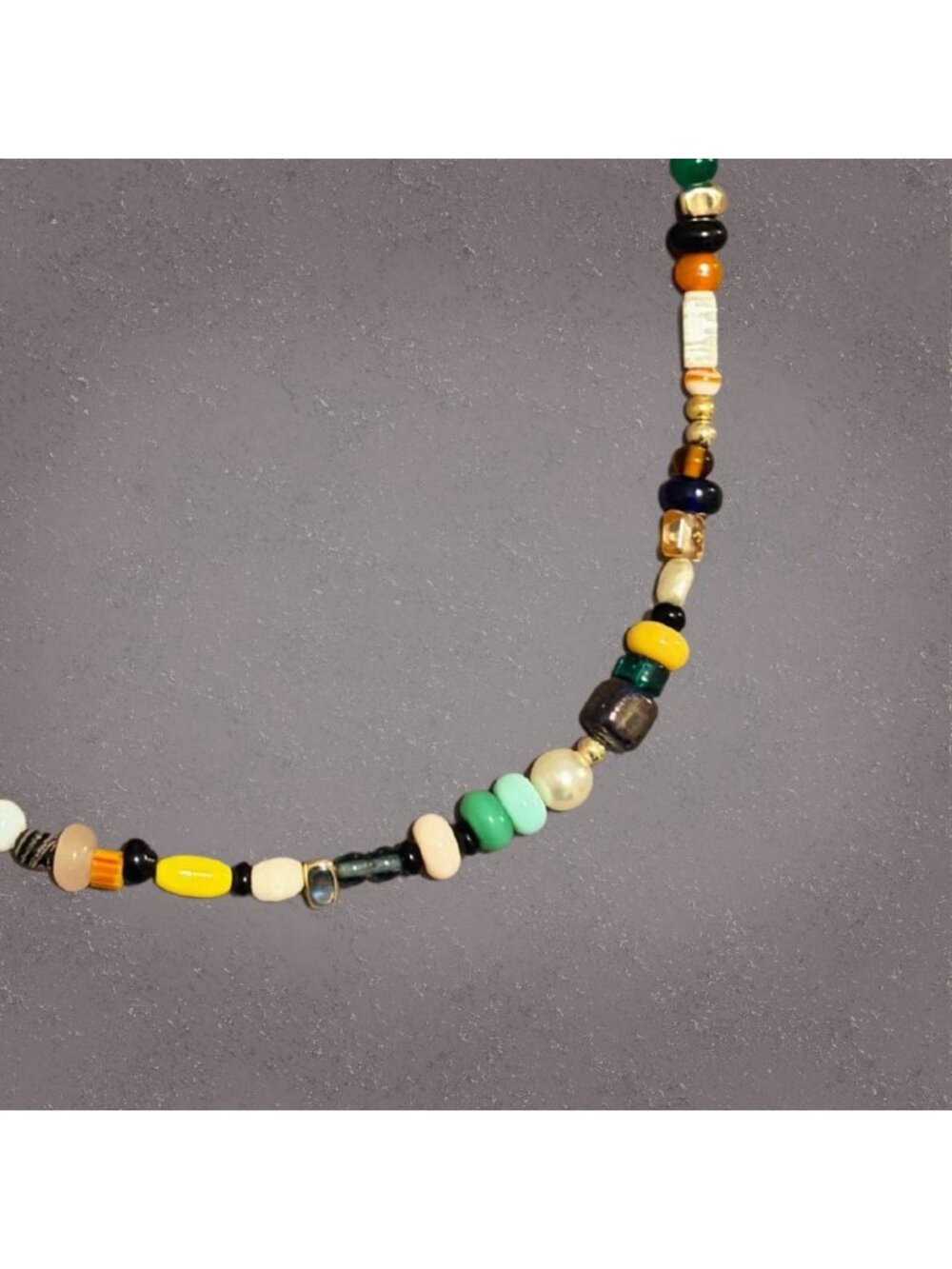 Handmade Multicolor Mixed Bead Necklace - Picture 2 of 5